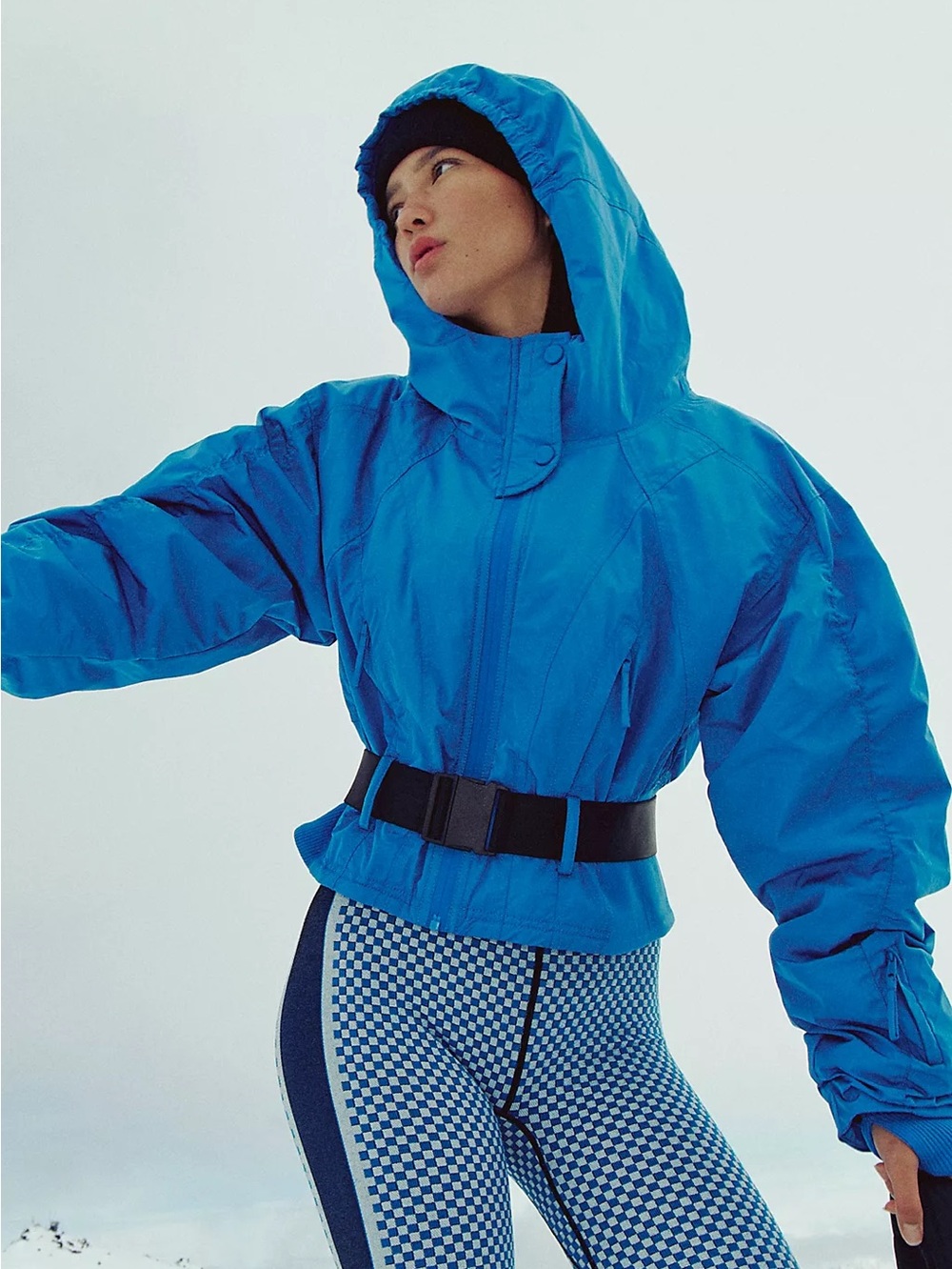 NWT FREE PEOPLE MOVEMENT Powder Vixen Jacket | Light Cobalt MSRP $398 Oversized